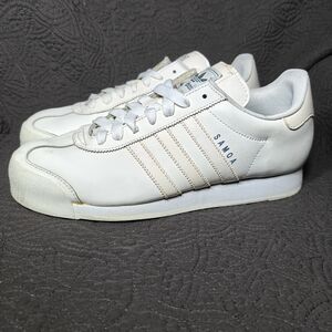 Adidas Originals Samoa Leather White  Retro Leather Sneakers Women's Shoes 10.5